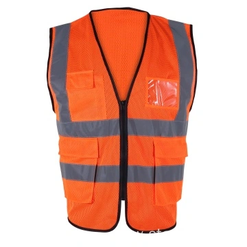 ANSI/ISEA Class 2 Breathable Road Work Safety Vest China Manufacturer
